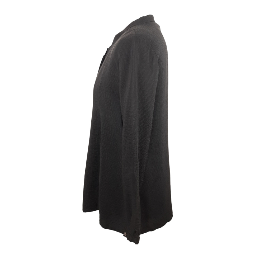 Elemente Clemente Black 100% Silk Shirt. Size 1 UK Size 8. - Picture 7 of 11